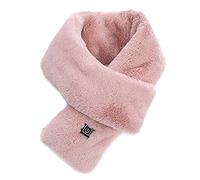 Blanketswarm Heated Scarf,Faux Rabbit Fur Charging Scarf USB Warm and Heat the Cervical Spine in Winter 3 Gears Adjustable Neck Gaiter Wrap for Men and Women