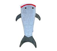 Blankie Tails Shark Kids Crawl-In Blanket - Warm Plush Wearable Blanket for Children, Snuggly Sleeping Bag Alternative, Fun Shark-Themed Gift for Boys & Girls