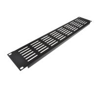 kenable Blanking Plate Extra Vented 2U for Comms Data Cabinet Rack 19 inch Black