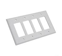 Blanking Plate Single Gang White Socket Cover for Wall Box Renovation Screw Fix Electrical Fitting(E)