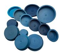 Blanking Plugs, Rubber Hole Plugs Blue Flush Mount Blanking Grommet Closed Steel Pipe Hole End Caps, Diameter 110mm, 1 Pcs