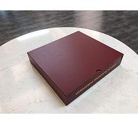 [BLANKNYC] Red Estate Planning Binder with Slipcase and 11 Tabs, Holds Up to 200 Pages