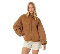 [BLANKNYC] Women's Luxury Clothing Tencel Drop Shoulder Quilted Jacket, Everyday Adult Coat Luxury Clothing Tencel Drop Shoulder Quilted Jacket