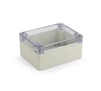 Blanko Modular Enclosure, Universal Housing Made of ABS Plastic with Transparent Lid, Multi-Purpose Housing with Mounting Points for Circuit Boards, IP 65 Protection Class, L x W x H 115 x 90 x 55 mm,