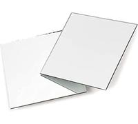 Blanks Direct Mirror Tiles Silver Sheets Mirrored Perpex Reflective Squares for DIY Arts and Crafts Class Projects Non-Adhesive A4 A3 600 x 600mm 1200 x 810mm (1, A4 210mm x 297mm)