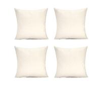 Blanks Direct Sublimation Cushion Covers Pillow Case Linen Canvas 40x40cm Heat Press Vinyl Print Sofa Throw With Invisible Zipper For DIY Heat Transfer and Digital Printing Decorations x 4