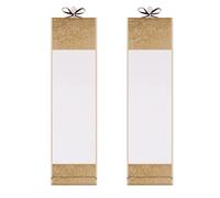 Blanks Hanging Scroll Paper Art Wall Scrolls for Sumie and Chinese Calligraphies 2Pcs Blanks Painting Scroll Wall Mounting