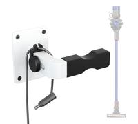 Blanou Shark Vacuum Cleaner Wall Mount with Clip Mini Shark Cordless Vacuum Stand Compatible for Shark IX141 IZ562H IZ682H IZ361H IZ462H IZ163H IZ363HT IZ483H and V7 V8 V10 V11 V12 V15 (White+Clip)