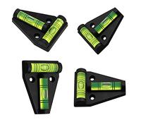 Blantye 4pcs Mini Spirit Level - Horizontal Bubble Triangle Level T-Type Precision Bubble Measuring Instrument for RV Tripods Machine Furniture Trailer