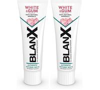 BlanX White & Gum Toothpaste | Natural Volcanic Minerals| Mint Flavour | Suitable for Vegans | 75ml (Pack of 2)
