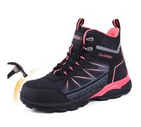 Blapek Steel Toe Work Boots for Women - Insulated Work Boots Steel Toe Cap Trainers Comfortable Construction Boots Lightweight Work & Safety Shoes, pink, 5.5 UK