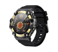 Blarie Sports Smartwatch, Tactical Military Smart Watch for Men and Woman, Phone Locator Feature, Remote Camera Control, 24/7 Monitoring, Waterproof, Integrated Notification System (Gold)