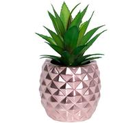 BLASCOOL Artificial Succulent Potted Pineapple Decor - Fake Pineapple Home Office Kitchen Table Decor (05 Rose Gold)