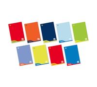 Blasetti - 6 Maxi Learning Notebooks One Color. 100 g Paper, 72 Sides + Flap, Jolly Page, Ideal for Dysgraphy, Pack of Assorted Colours - C5