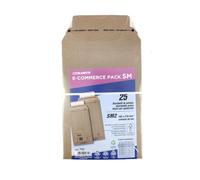 BLASETTI - Pack of 25 Microwave Cardboard Envelopes - Size: SM2 18.5 x 27 x 5 cm. 100% Recyclable, Adhesive Closure and Easy Opening System. Ideal for E-Commerce