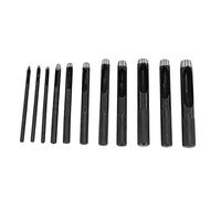 BLASHRD 11Pcs Round Hole Punch Set for Watch Band, Leather, Gasket Belt, Fabric, Canvas Clothes, Eyelet(1-10Mm) Round Hollow Hole Punch Cutter Tool