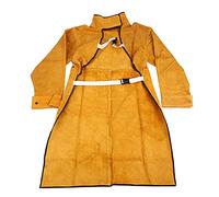 BLASHRD 120cm Welding Apron Flame Retardant Long Sleeve Welder Protective Clothing Split Leather Fire-