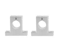 BLASHRD 2 Pcs Linear Motion Rail Clamping Rod Rail Guide Support Shaft Bracket Coupling Mount SK25 25mm