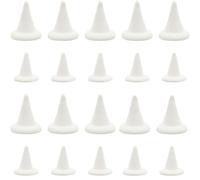 BLASHRD 20 PCS Tall Pottery Kiln Moveable Nails Ceramic Refractory Support Nails High Temperature White Reusable Pottery Tools