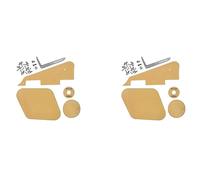 BLASHRD 2Set Cream Pickguard/Cavity/Switch Covers/Pickup Plate/Bracket/Screws for Lp Style Guitar Replacement