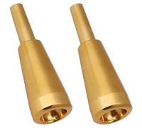 BLASHRD 2X 3C Trumpet Mouthpiece Gold Metal Trumpet for or Conn and Trumpet C Trumpet