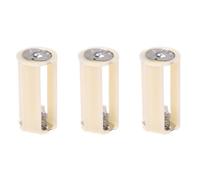 BLASHRD 3X Grey White Cylinder Battery Holder Adapter for 3x1.5V AA Batteries