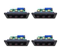 BLASHRD 4X Digital Power Amplifier Board Stereo Amp NS4110B Sound Amplifier 2X20W HIFI Amplificador Treble Tone, with Panel