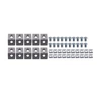 BLASHRD 50Pcs Corner Bracket 2020 Series Aluminum Profile Connector Set for 6mm Slot Aluminum Profile Accessories