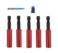 BLASHRD 5PCS Magnetic Extension Socket Drill Bit Holder 1/4Inch Hex Power Tools,Magnetic Extension Bit Holder,Hex Shank S2 A