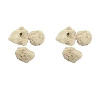 BLASHRD 6Pcs Floating Real Rocks Aquarium Water Plant Fish Tank Aquatic Landscape Models:S Diameter 4-5Cm