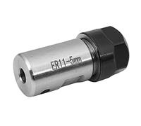BLASHRD 7pcs Steel ER11 Spring Collet 1/2/3/4/5/6/7mm with 5mm ER11A Extension Rod Motor Shaft Holder