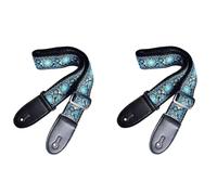 BLASHRD Blue Pattern Fashion Printed Acoustic Electric Guitar Strap Widened Acoustic Guitar Strap Universal Strap Easy Install