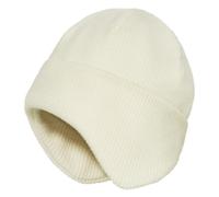 BLASHRD Cycling Skiing Ear Protection Hat for Outdoor, Windproof and Warm, Beanie Hat Knitted Cuffed Earflaps Hats,White Easy to Use 23 X 24cm