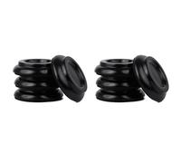 BLASHRD Piano Caster Cups Piano Wheels Upright Piano Leg Foot Pads Protectors Wood Set of 8, Black