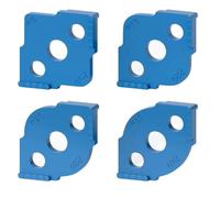 BLASHRD Radius Jig Router Templates 4 Pcs, Corner Radius Routing Templates, High Hardness ABS+CNC Routing Rounded Corners Router Easy to Use