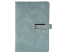 BLASHRD Retro A5 Leatherbound Notebook Soft Leather U-Shaped Magnetic Buckle Business Office Notebook Diary Notebook Light Blue