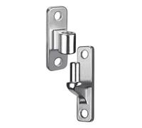 BLASHRD Wall Mount Gate Hinges for Farm Gates, Outdoor One-Piece No-Weld Chain Link Fence Parts with 5/8 Hinge Pin