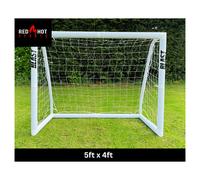 BLAST 5ft x 4ft Kids Football Goal - Weatherproof PVC Garden Soccer Net, Portable & Easy Assembly