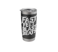Blast Beats Drummer Double Bass Drumming Drum Tech Stainless Steel Insulated Tumbler