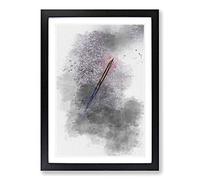 Blast Off in Abstract Framed Print | A2 Black Framed Wall Art | Ready to Hang | Abstract Fantasy Picture | Living Room Bedroom Lounge Office