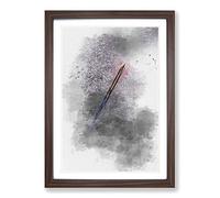 Blast Off in Abstract Framed Print | A2 Walnut Framed Wall Art | Ready to Hang | Abstract Fantasy Picture | Living Room Bedroom Lounge Office