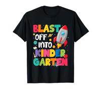 Blast Off Into Kindergarten Back to School Kinder Boys Kids T-Shirt