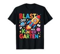 Blast Off Into Kindergarten First Day of Kinder Rocket T-Shirt