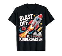 Blast Off Into Kindergarten Shirt - Rocket Back to School T-Shirt
