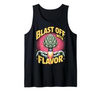 Blast Off with Flavor Artichoke Rocket Design Tank Top