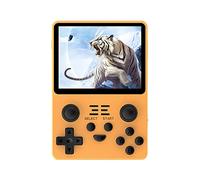 Blast Orby Powkiddy RGB20S Handheld Retro Game Console with Built-in Games, 3.5 Inch IPS Screen, 128GB, 20000 Games, Yellow