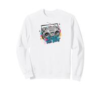 Blast the Beat Boombox Music Colorful Sweatshirt
