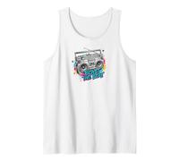 Blast the Beat Boombox Music Colorful Tank Top