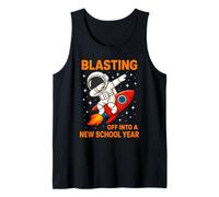 Blasting Off Into New School Year Astronaut Dab Rocket Tank Top