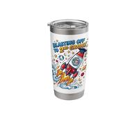 Blasting Off to 2nd Grade Rocket First Grade Graduation Stainless Steel Insulated Tumbler